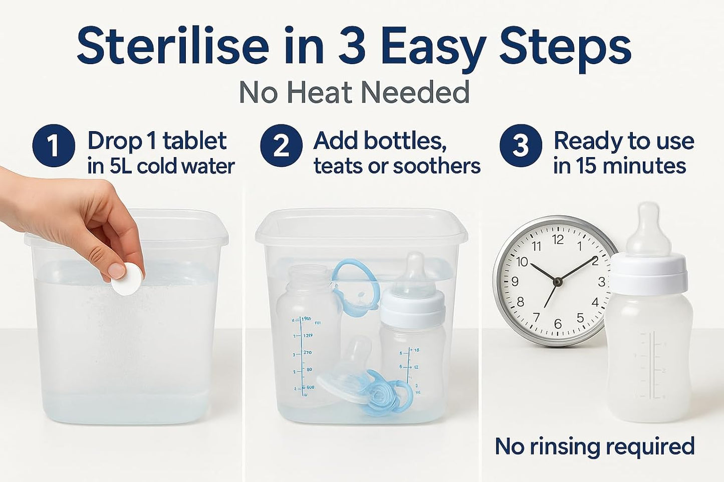 Milton Sterilising Tablets – 2 Pack (56 Tablets Total) | Cold Water Baby Bottle Steriliser | Kills 99.9% of Germs | Fast & Easy | Travel-Friendly | Trusted UK Brand