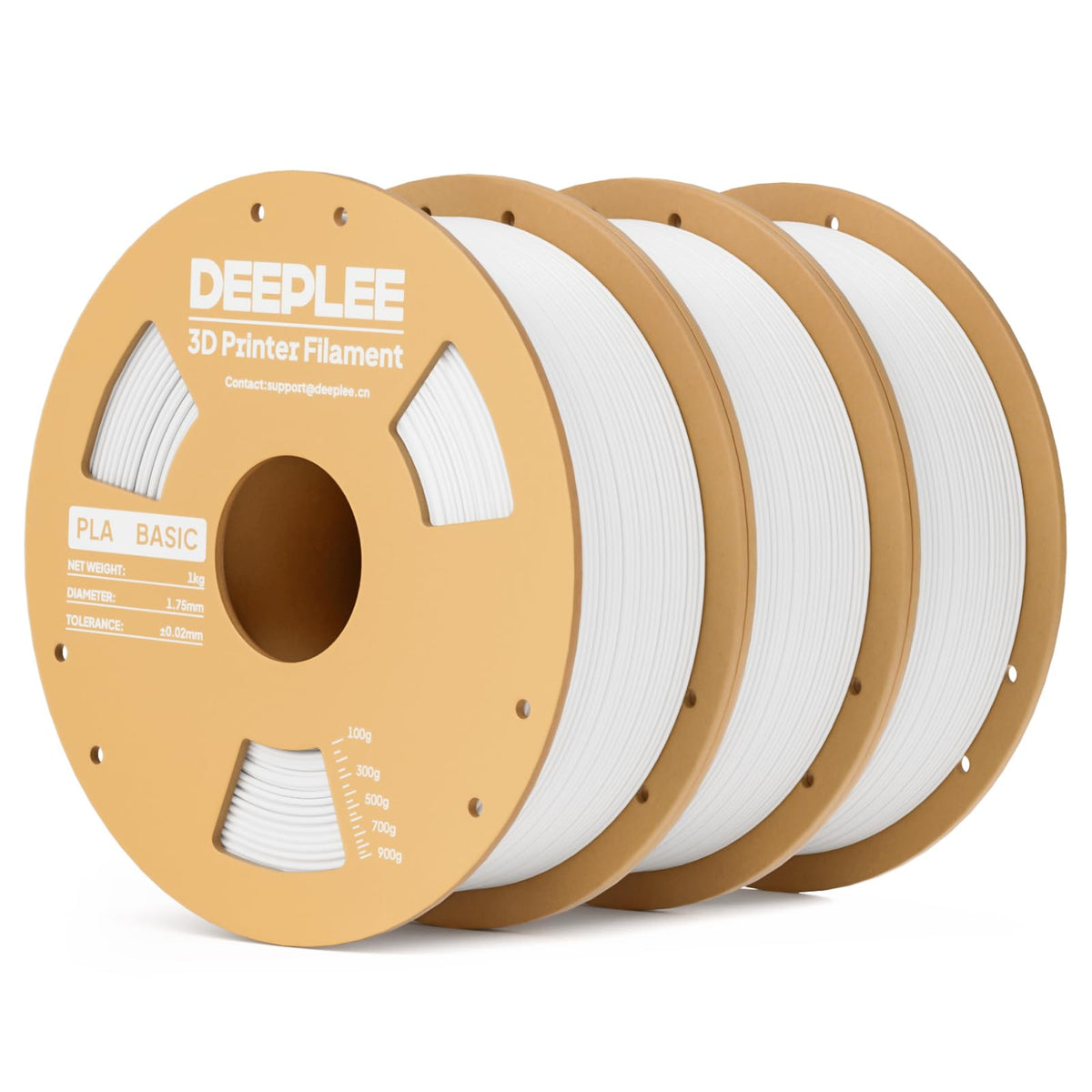 DEEPLEE PLA Filament 1.75mm, Basic 3D Filaments Beige 1kg