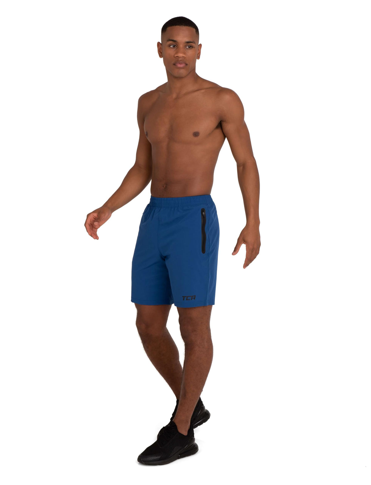 TCA Elite Tech Mens Running Shorts with Zip Pockets, Gym Shorts Men Training Sports Short with Phone Pocket