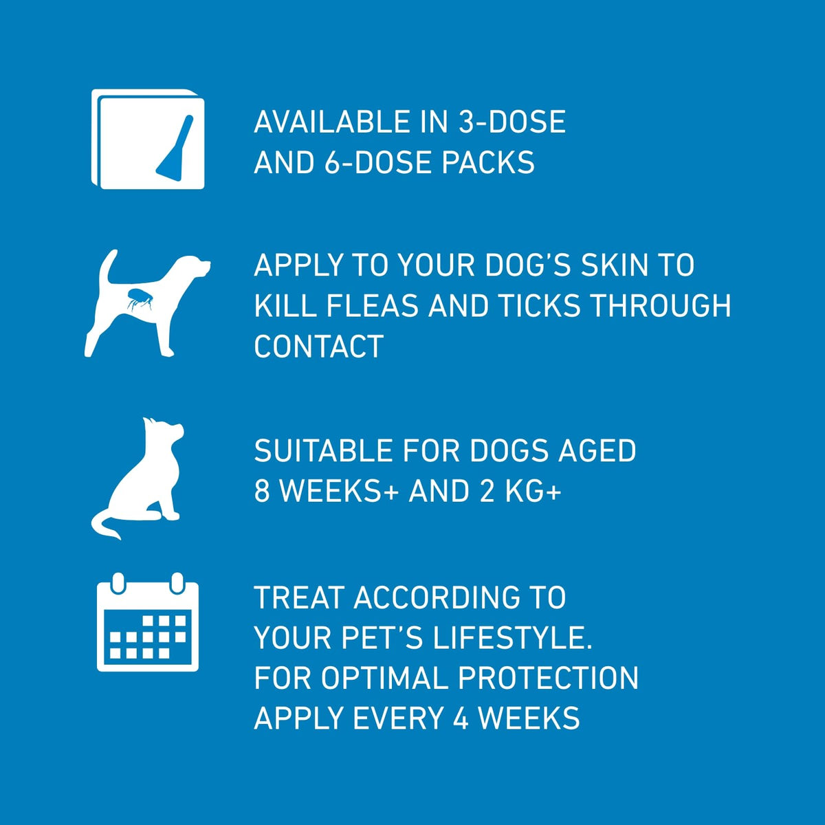 FRONTLINE Spot On Flea & Tick Treatment for Large Dog (20-40kg) 3 Pipettes