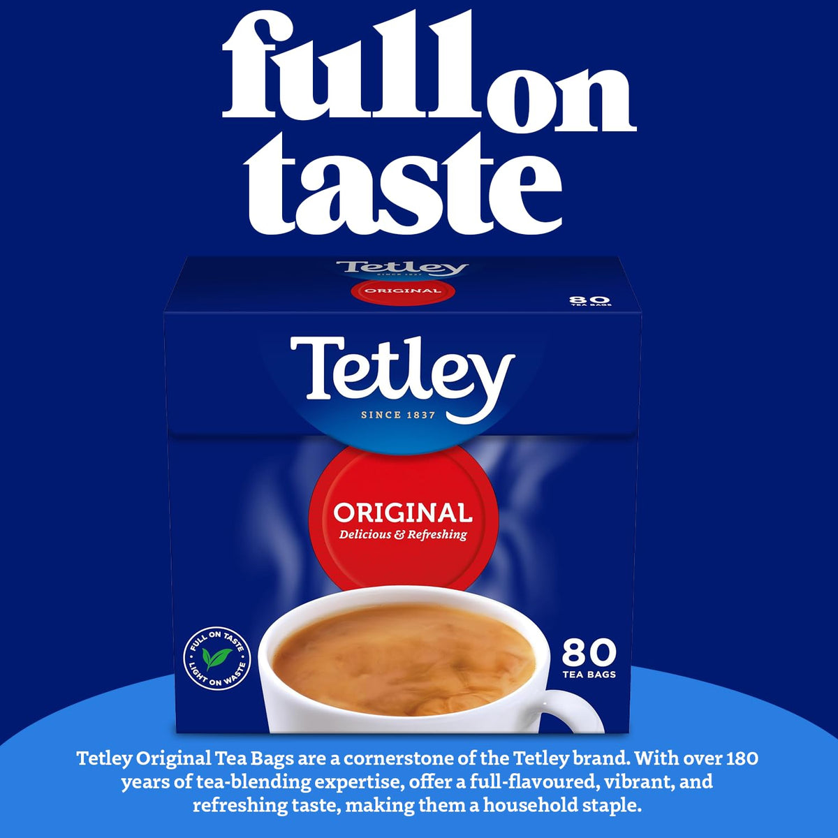 Tetley Original Black Tea, Pack of 160
