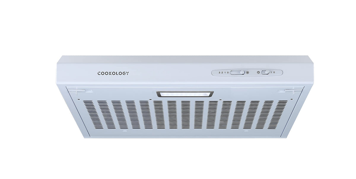 Cookology 50cm Wall Visor Cooker Hood + Ducting Kit - Stainless Steel