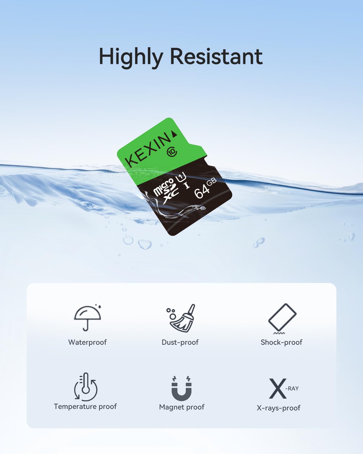 KEXIN Micro SD Card 32GB 3 Pack MicroSDHC Memory Card Class 10 High Speed Card Micro SD 32 GB UHS-I TF Card, C10, U1, SD Adapter Include