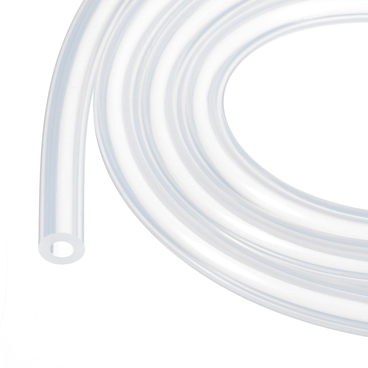 3.3ft Silicone Tubing 4mm ID 6mm OD Clear Industrial Plastic Tubing Pure Silicone Hoses for Pump Siphoning Draining Irrigation Brewing, 1/4"