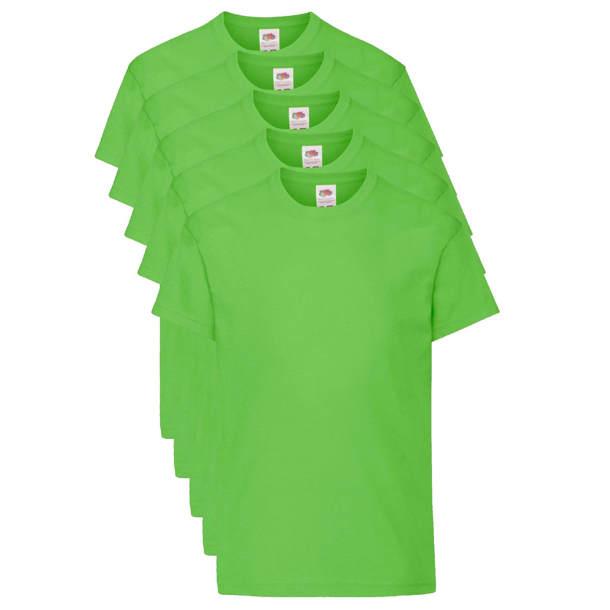 Fruit of the Loom Unisex Kids Kid's Original T T-Shirt (Pack of 5)