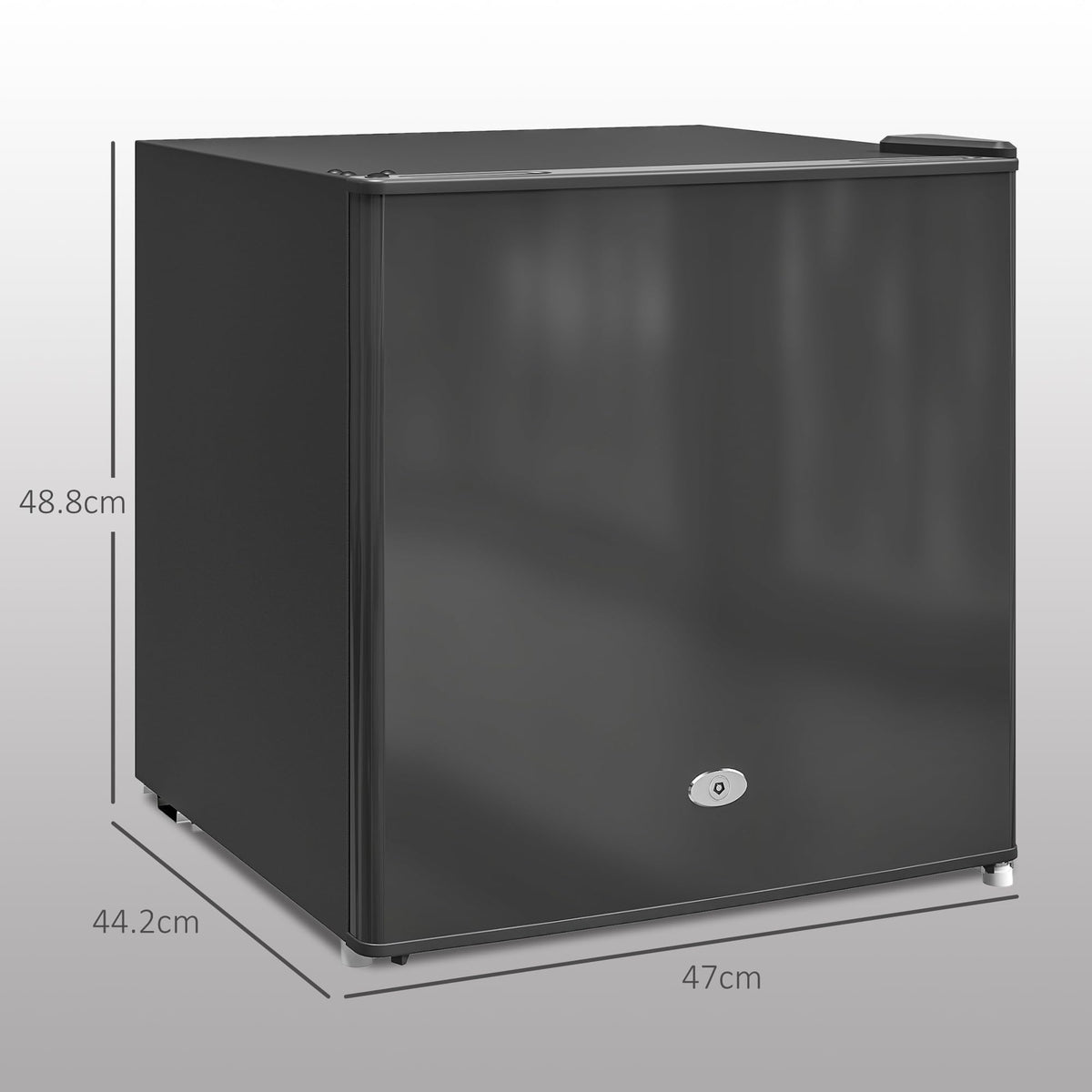 HOMCOM Tabletop Mini Freezer, 35L Capacity, Reversible Door, Silver Tone