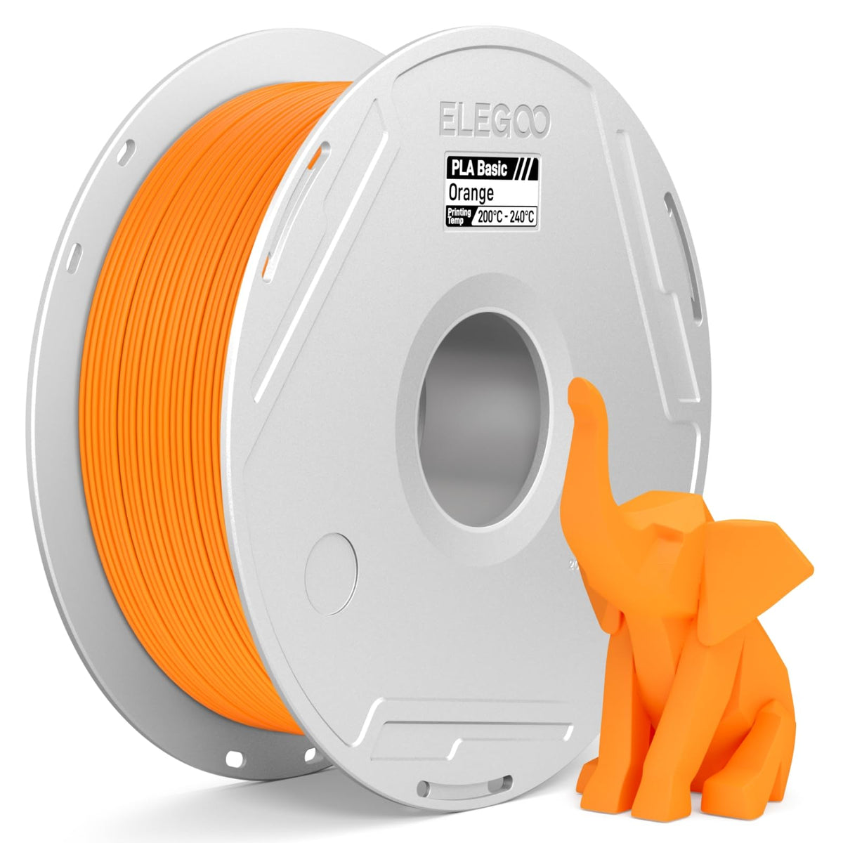 ELEGOO PLA Basic Refill 3D Printer Filament 1.75mm Red 1KG, Easy Storage