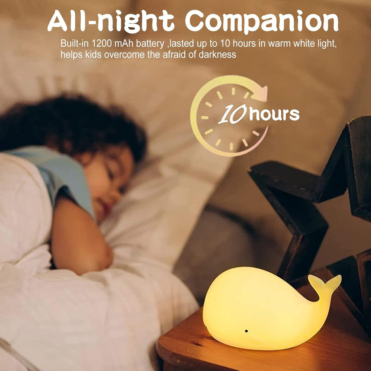 ZKLiLi Cat Night Light for Kids,Cute Night Lamp for Nursery,Squishy Silicone Touch Lights Portable, Gift for Birthday and Christmas for Kids Baby Children (Battery Cat)