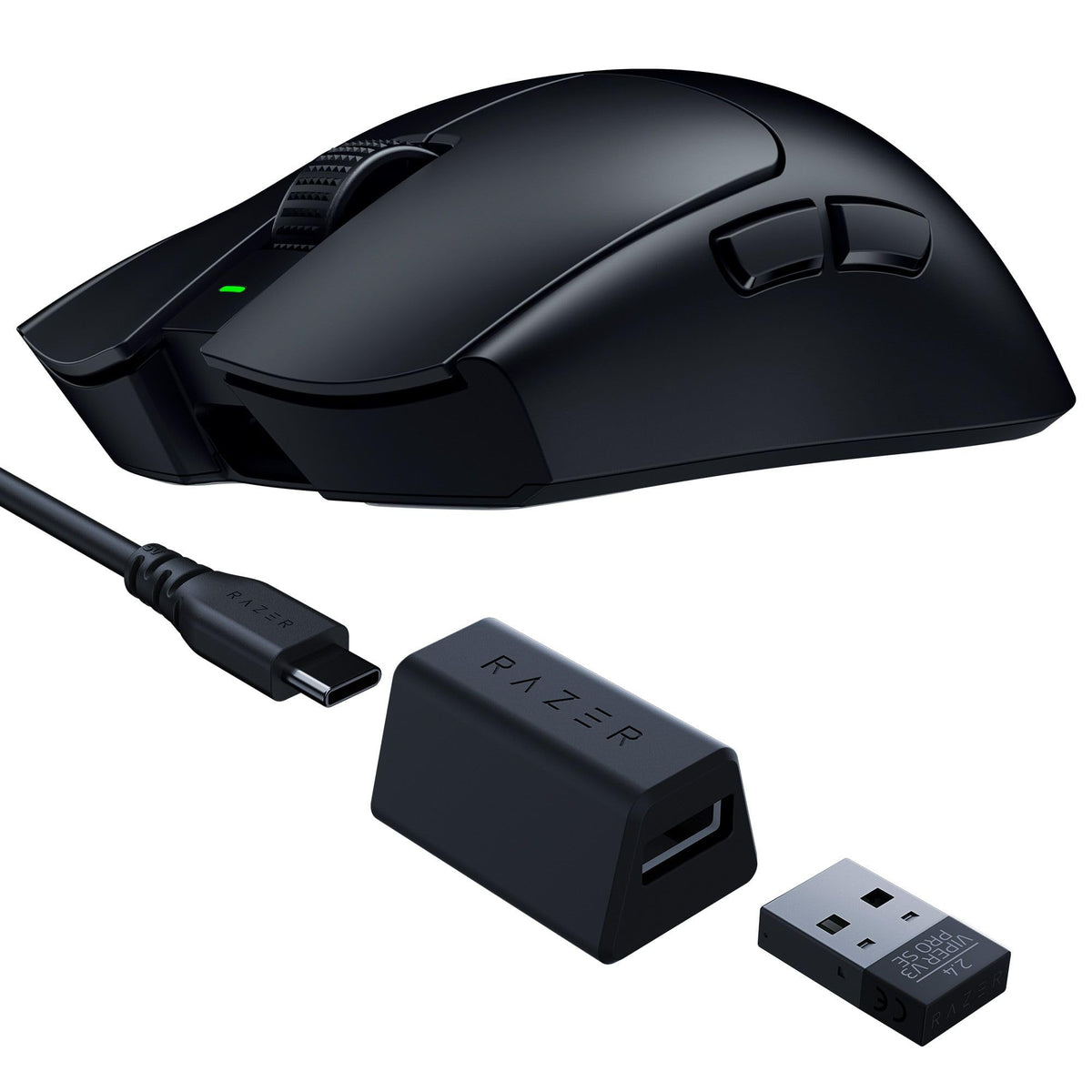 Razer Viper V3 HyperSpeed - Wireless Esports Mouse (Focus Pro 30K Optical Sensor, Up to 280 hours of Battery Life, Mechanical Mouse Switches Gen-2, 4000 Hz Wireless Polling Rate) Black