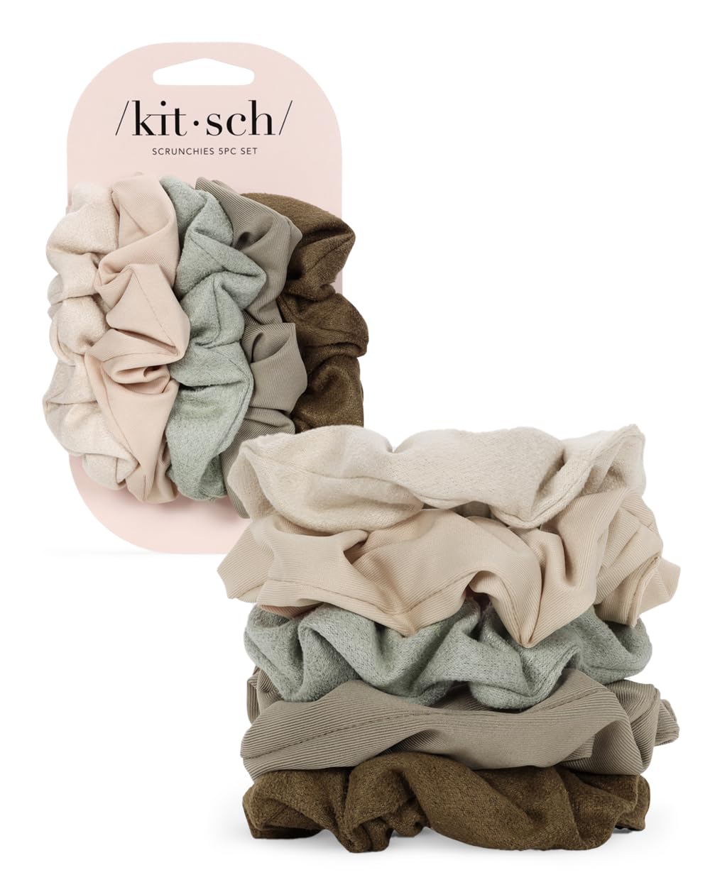 Kitsch Satin Scrunchies for Women 3pcs - Garden Bouquet