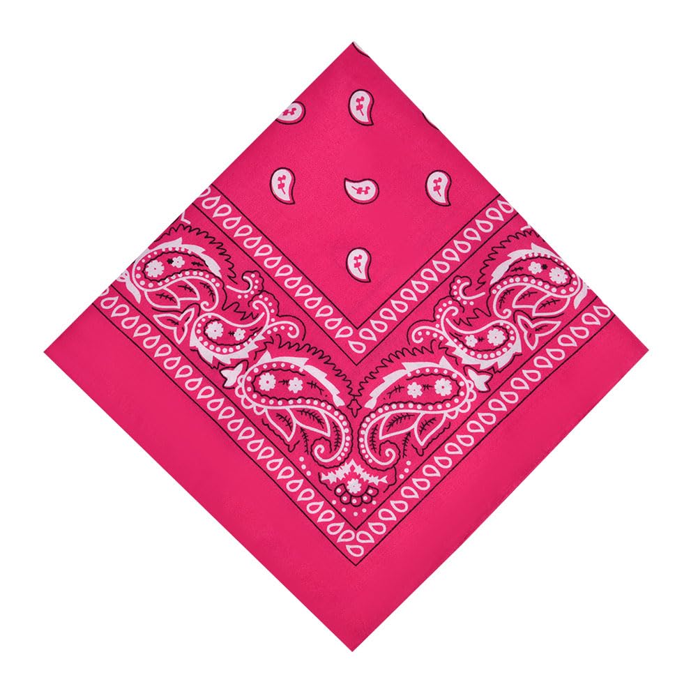 Aomig Bandana Head Scarf for Men and Women, Stylish Cowboy Headband Handkerchief, Multi-purpose Hair Scarf Paisley Print Unisex Headwraps, Bib Party Face Covering Headwear for Motorcycling