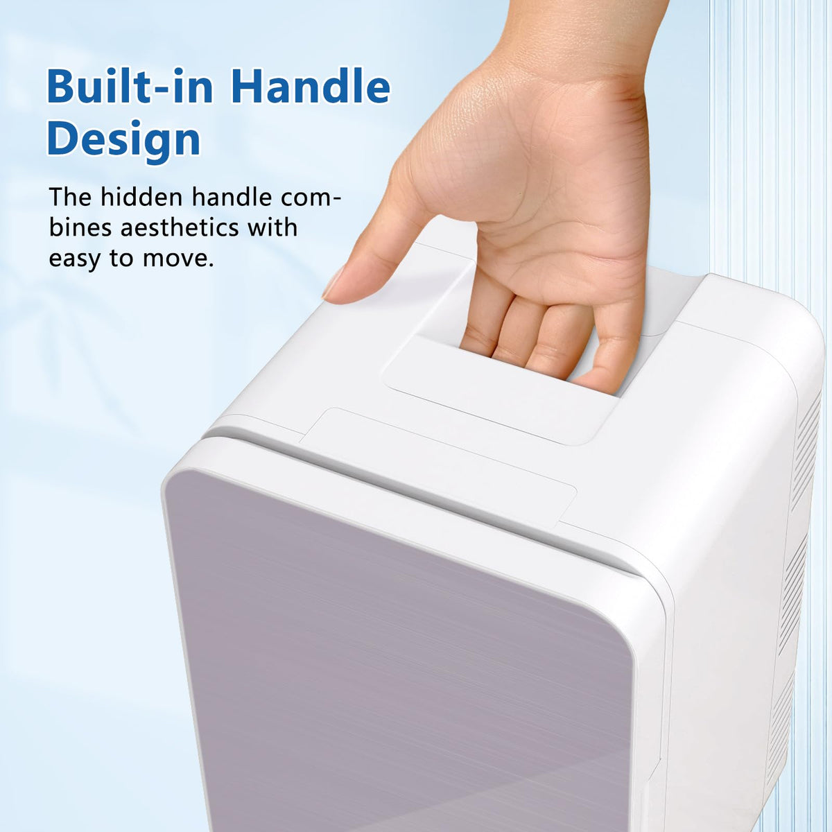 ARTETHYS Mini Fridge for Bedrooms, 10L Small Portable Car Fridges