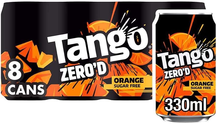 Tango Orange Sugar Free | 330ml Can | 8 Pack