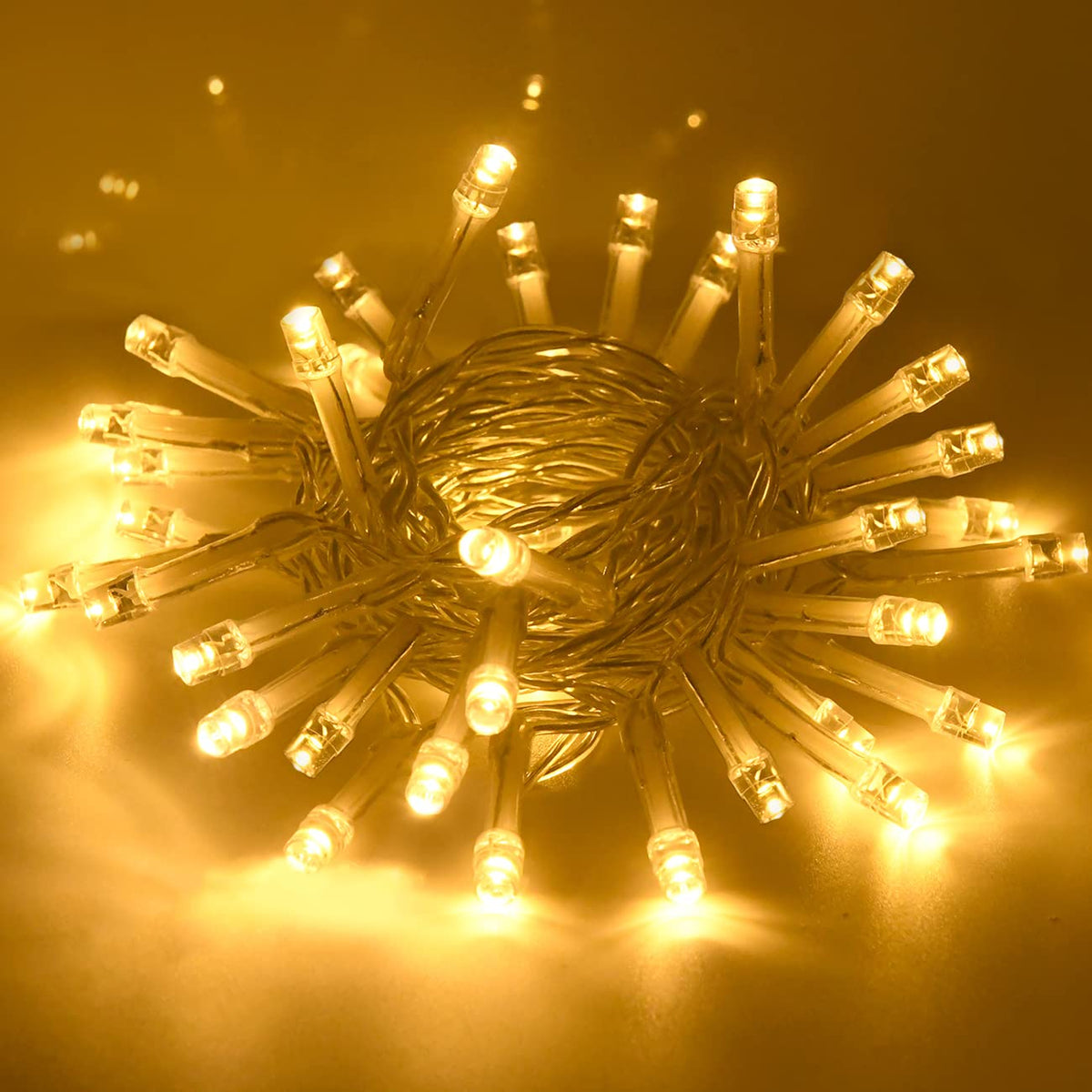 cshare LED Fairy Lights, 5M/16.4Ft 50LEDs with Timer (6 Hours ON | 18 Hours Off) is Battery Operated for Room,Patio,Halloween,Christmas,Indoor/Outdoor Decoration| Cool White