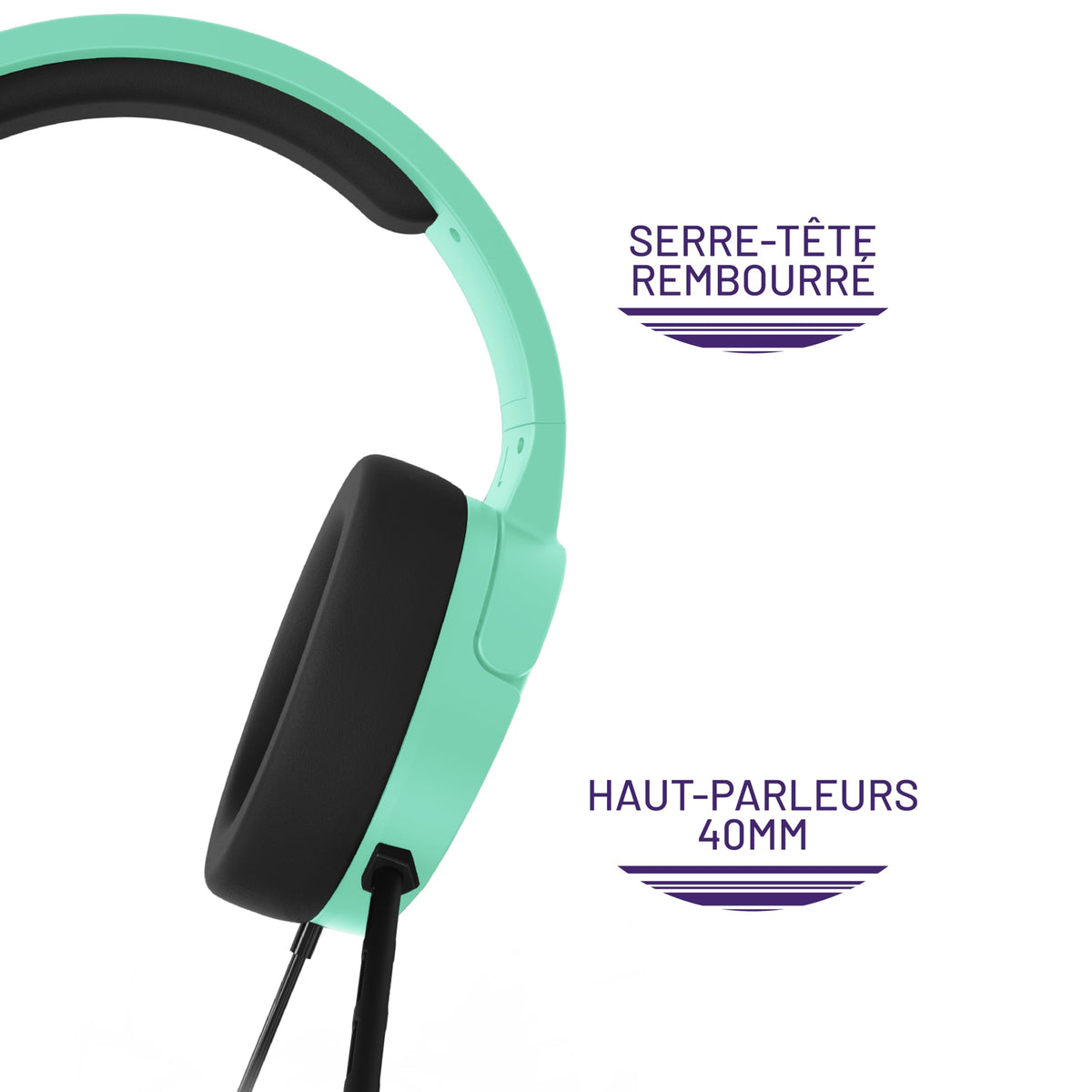 STEALTH PANTHER Sky - Over Ear Gaming Headset PS4/PS5, XBOX, Switch, PC with Flexible Mic, 3.5mm Jack, 1.5m Cable, Lightweight, Comfortable and Durable