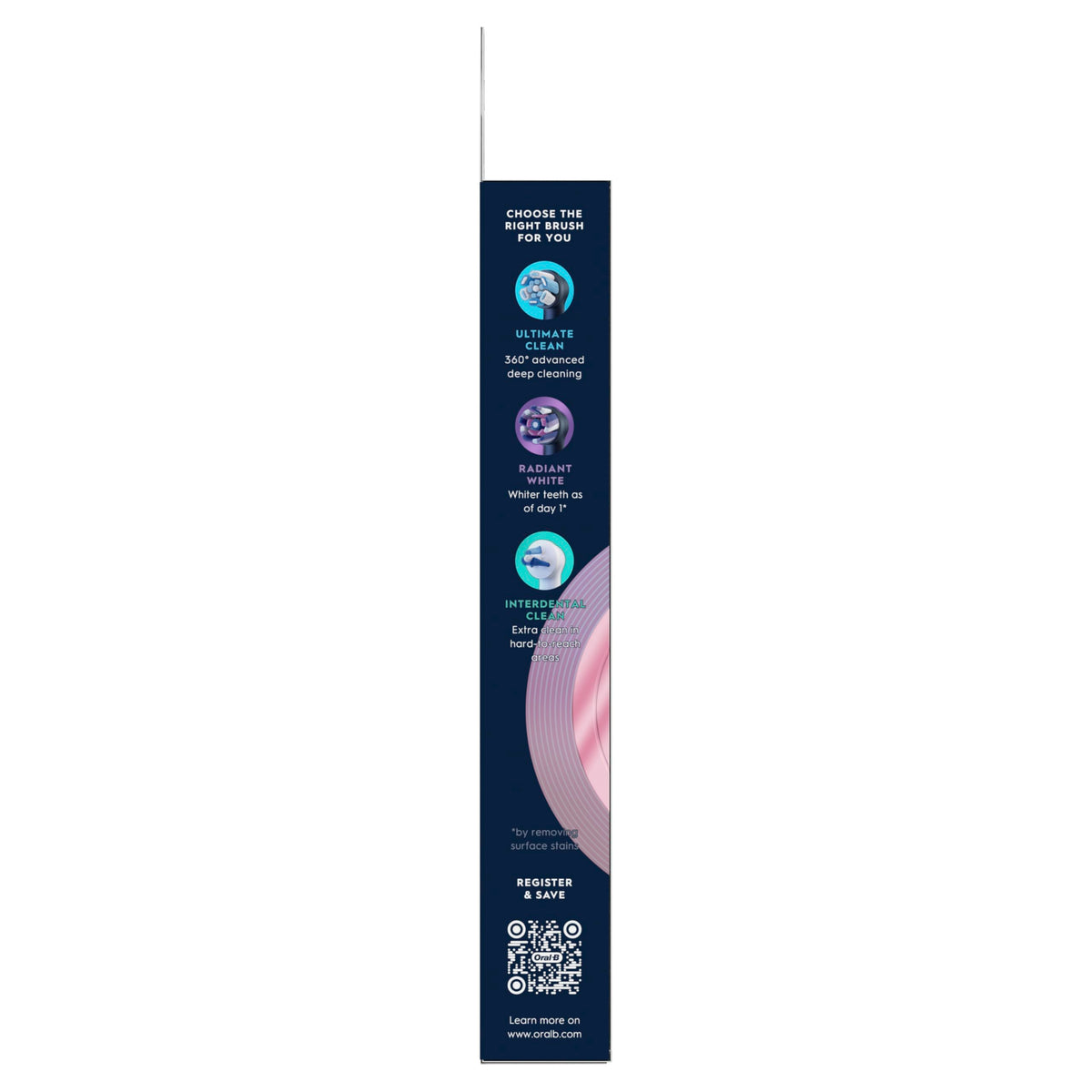 Oral-B iO Series Ultimate Clean Electric Toothbrush Brush Heads, 4 Count, White