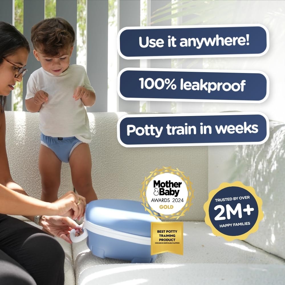 My Carry Potty - Travel Potty, Award-Winning Portable Toddler Toilet Seat for Kids to Take Everywhere (Ladybird)