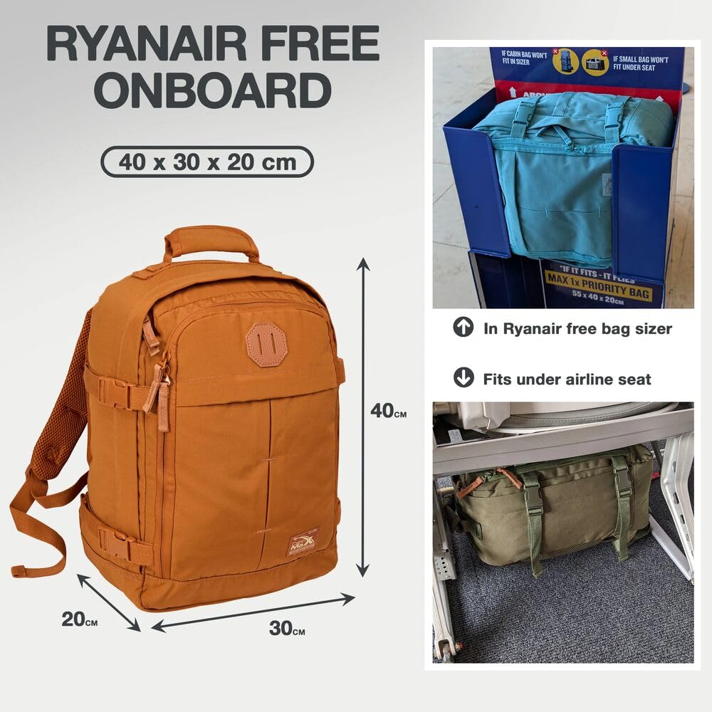Cabin Max Ryanair Cabin Bag Underseat Hand Luggage Travel Backpack 40x20x25