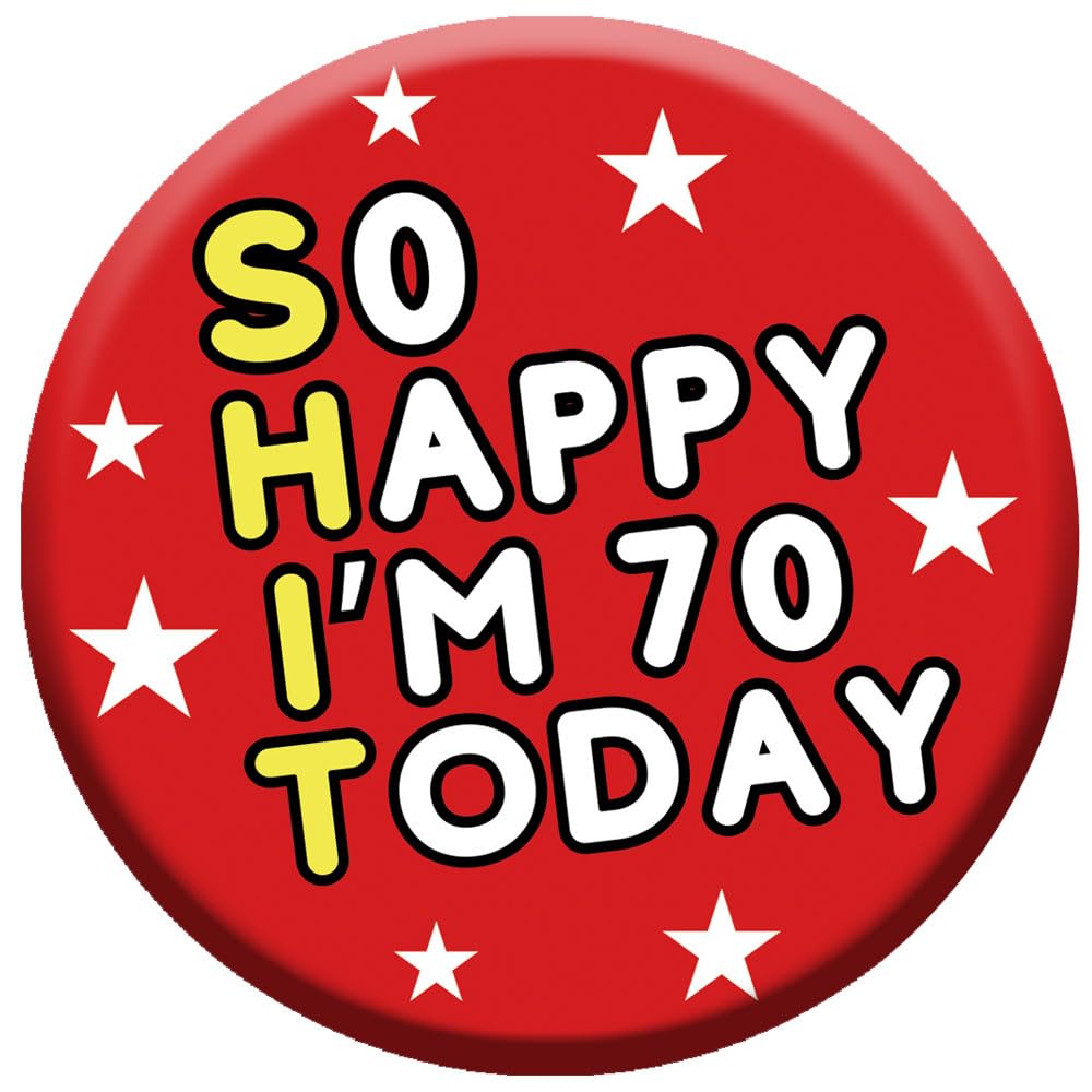 Birthday Badge 76mm With Metal Back