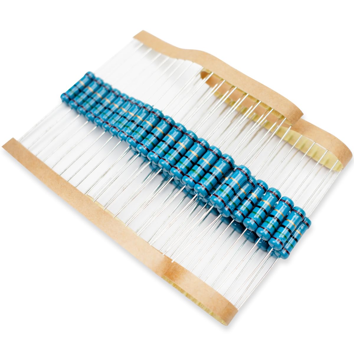 50 Pcs 1W 1% Tolerance 0.1 Ohm Metal Film Resistor Resistance for DIY Project and Experiments