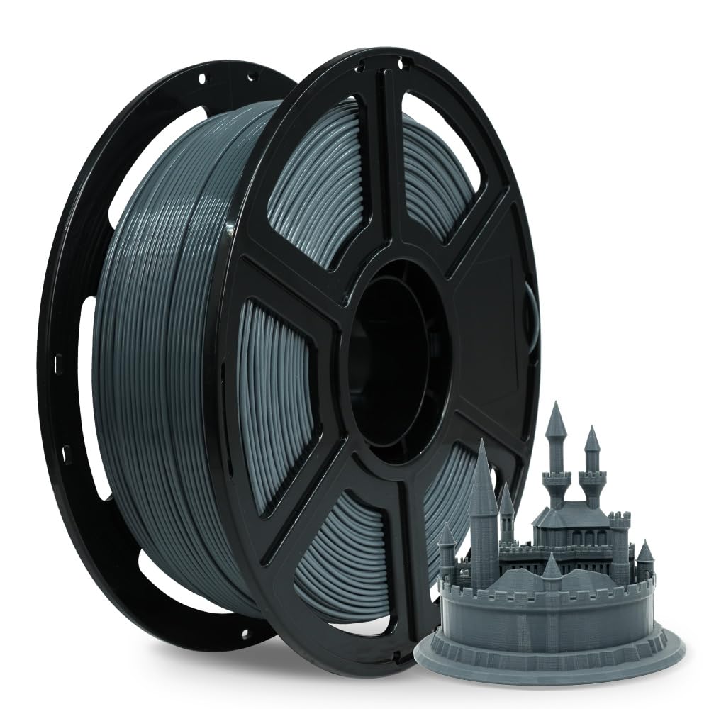 FLASHFORGE 3D Printer Filament, PLA PRO Filament 1.75mm, 1KG Spool (2.2lbs), Dimensional Accuracy +/- 0.02mm for FDM 3D Printers, Better Tenacity & No Knotting (White)