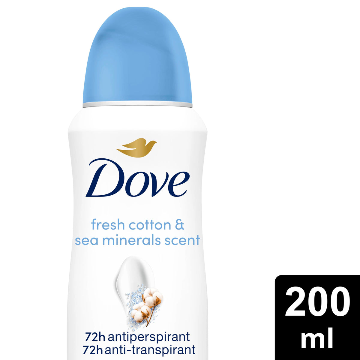 Dove Advanced Care Original Anti-perspirant Deodorant Spray with Triple Moisturising technology aerosol for 72 hours of protection 100 ml