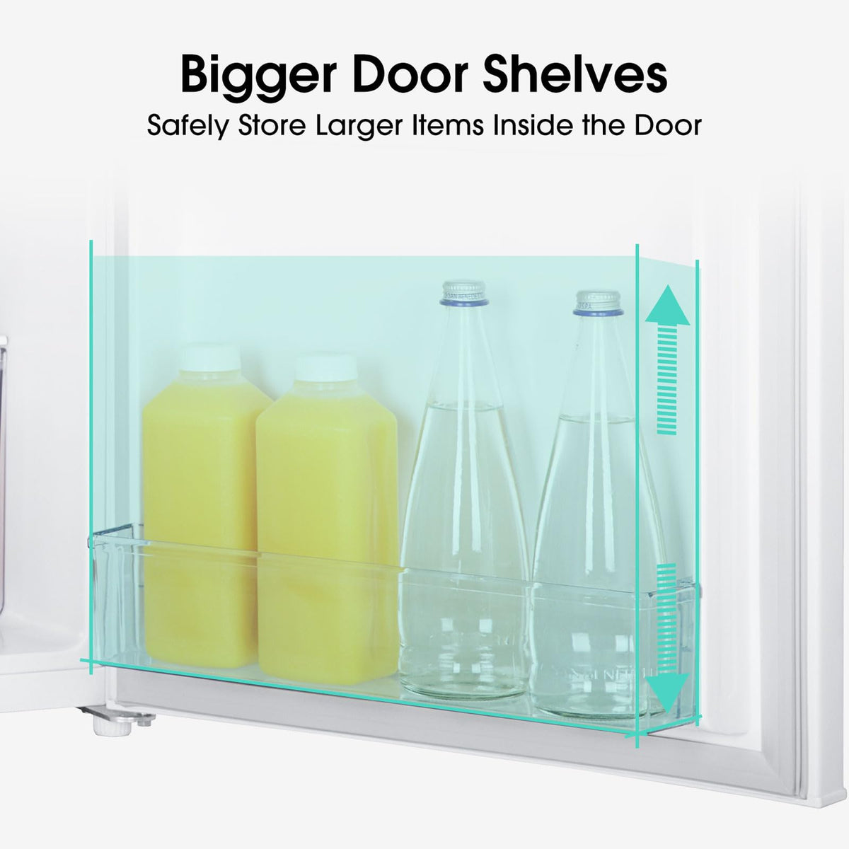 Hisense FV105D4BW21 56cm Under-Counter Freezer, 82-Litre Capacity, Reversible Door, 3 Freezer Drawers, White, E Rated