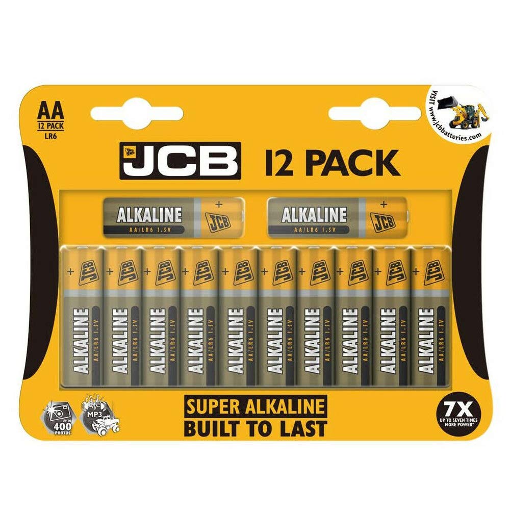 S12110 JCB D Size Super Alkaline Batteries - Pack of 4