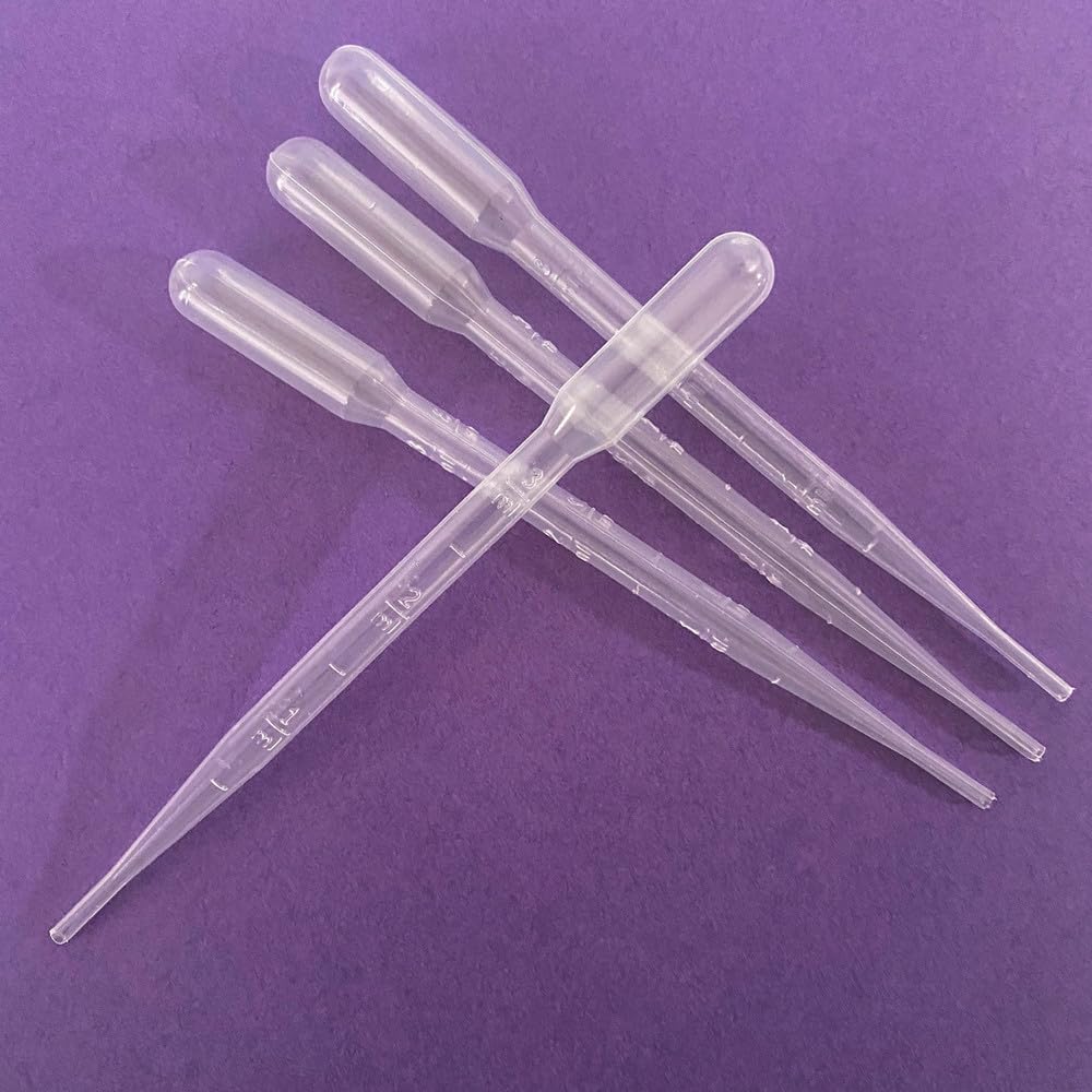 4ML Plastic Dessert Pipette Mini Pipette Cupcake Pipettes 4ml Squeeze Liquid Dropper Injector Transfer Pipette (4ml-40Pcs)