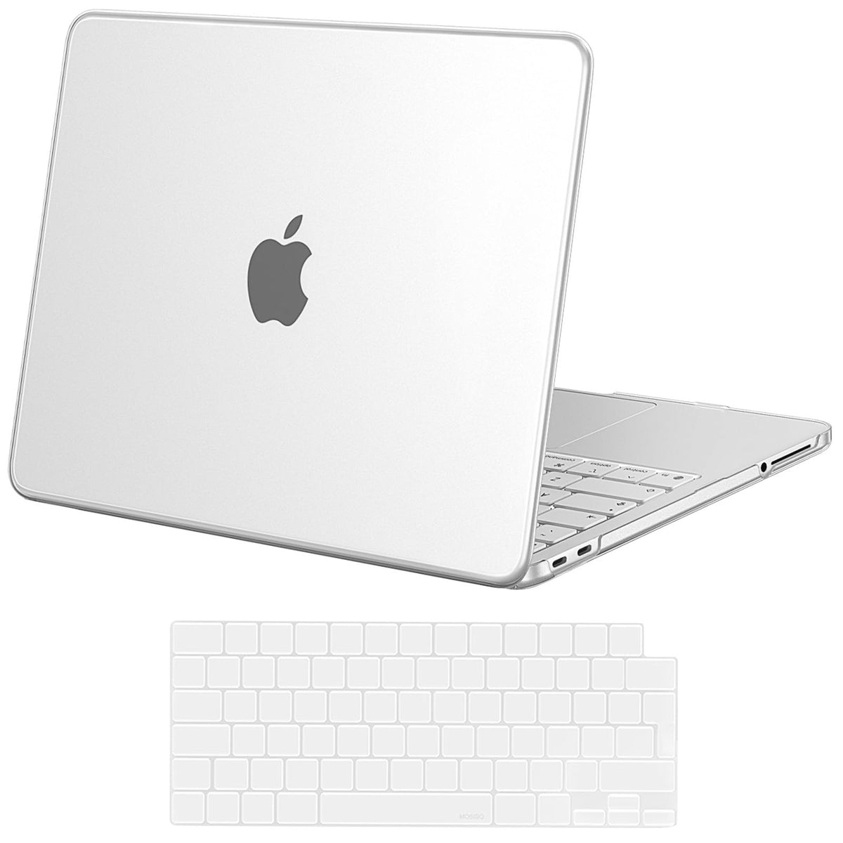 MOSISO Compatible with MacBook Air 13 inch Case M5-M2, Crystal Clear