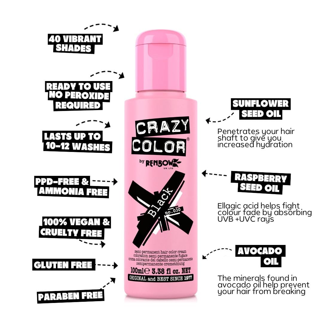 Crazy Color Cyclamen Pink Hair Dye 100ml