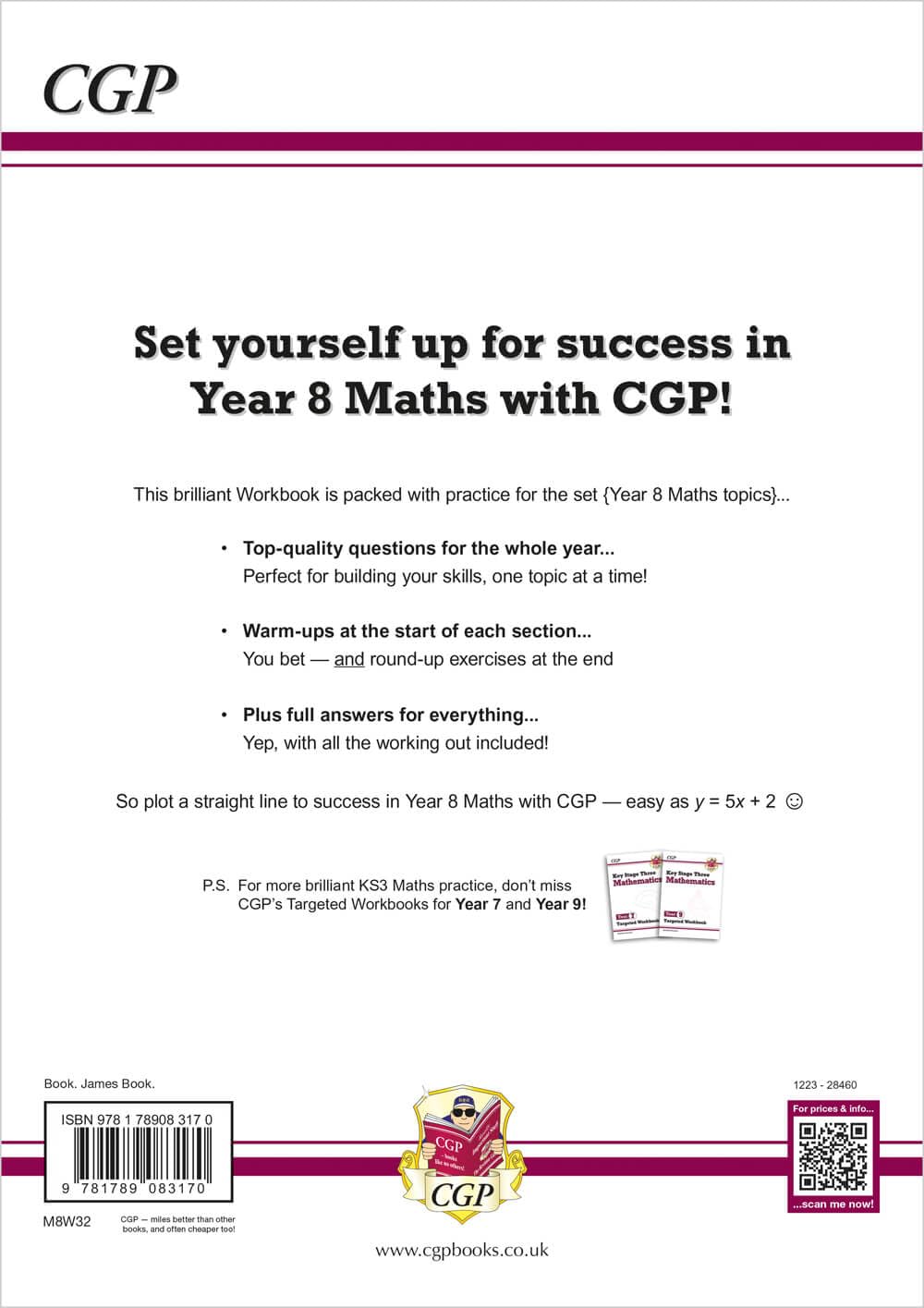 KS3 Year 8 Maths Targeted Workbook (with answers)