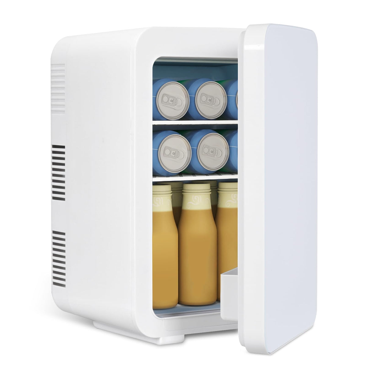 ARTETHYS Mini Fridge for Bedrooms, 10L Small Portable Car Fridges