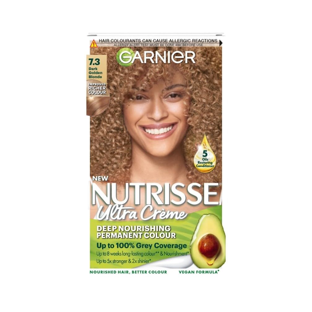 Garnier Nutrisse Ultra Color Permanent Hair Dye, 4.15 Iced Coffee Brown