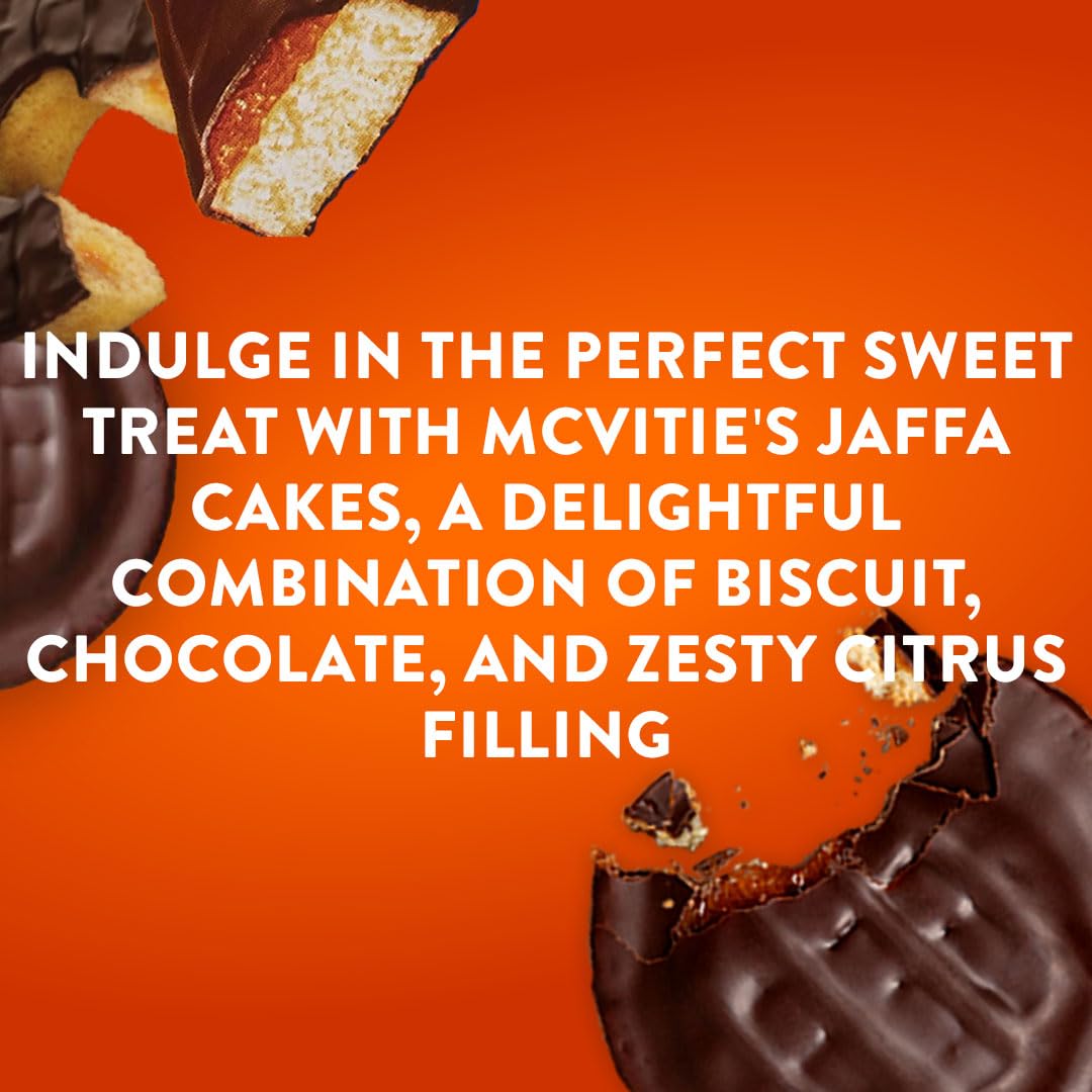 McVitie's Jaffa Cakes Original Biscuits Snack Pack, 6 x 3 Cakes, 198 g