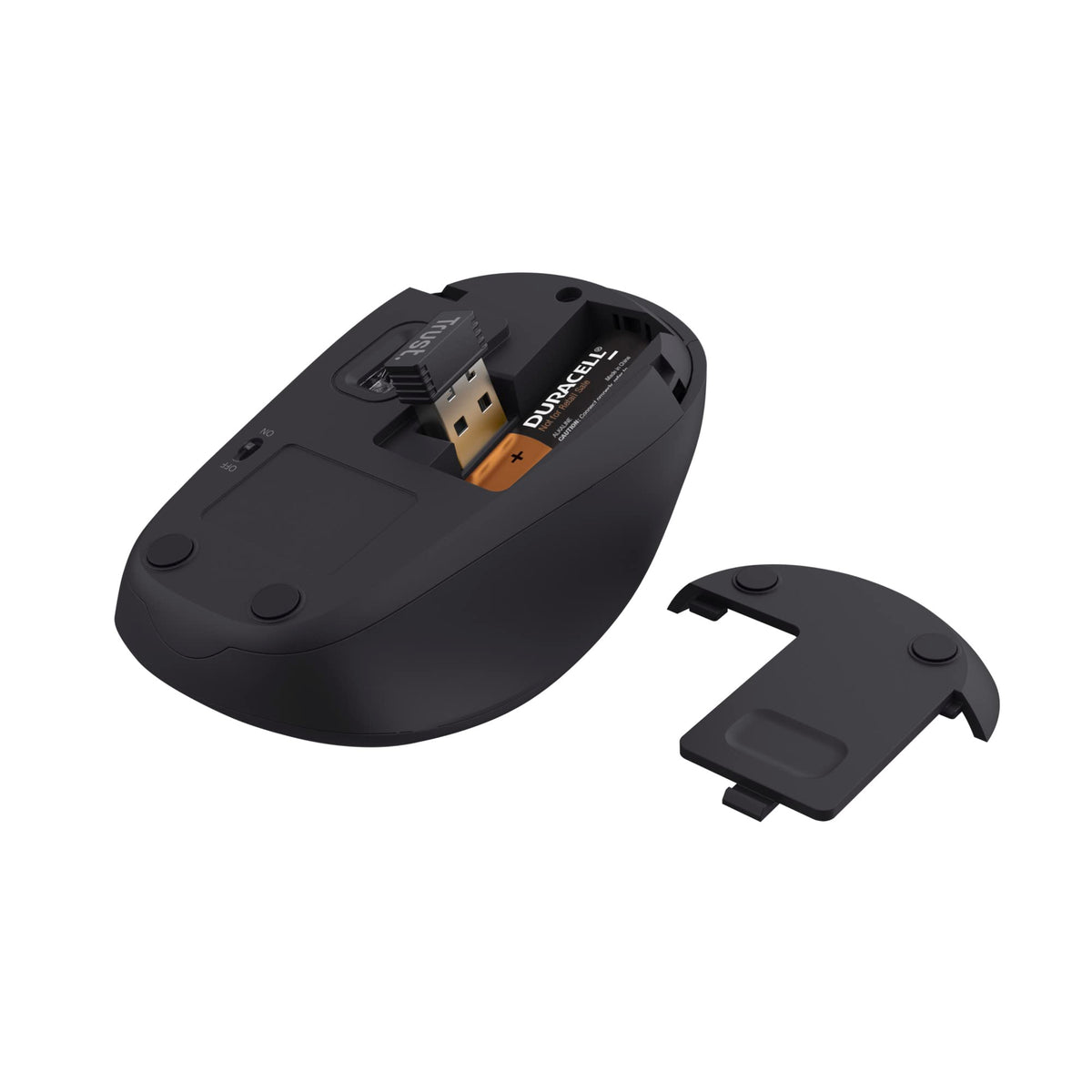 Trust Yvi FX Wireless Mouse with LED Illumination, USB Micro Receiver, RF 2.4 GHz, 800/1600 DPI, Ambidextrous, 8 m Range, Computer Mouse for Laptop, PC and Mac - Pink