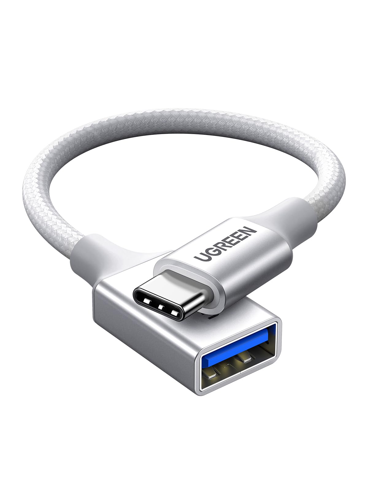 UGREEN 10Gbps USB C to USB Adaptor for iPhone, iPad, MacBook, Galaxy Grey
