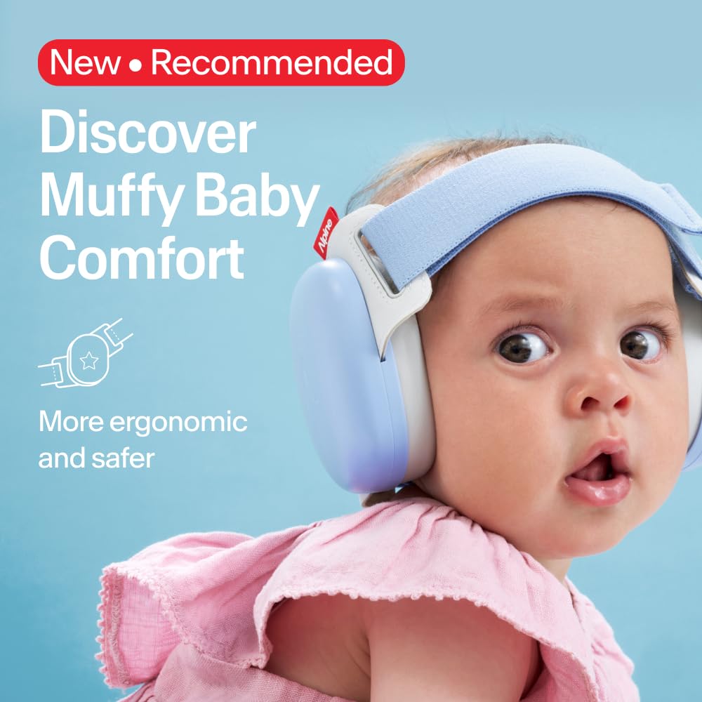 Alpine Muffy Baby Comfort Ear Defenders, Adjustable up to 48 months, Green