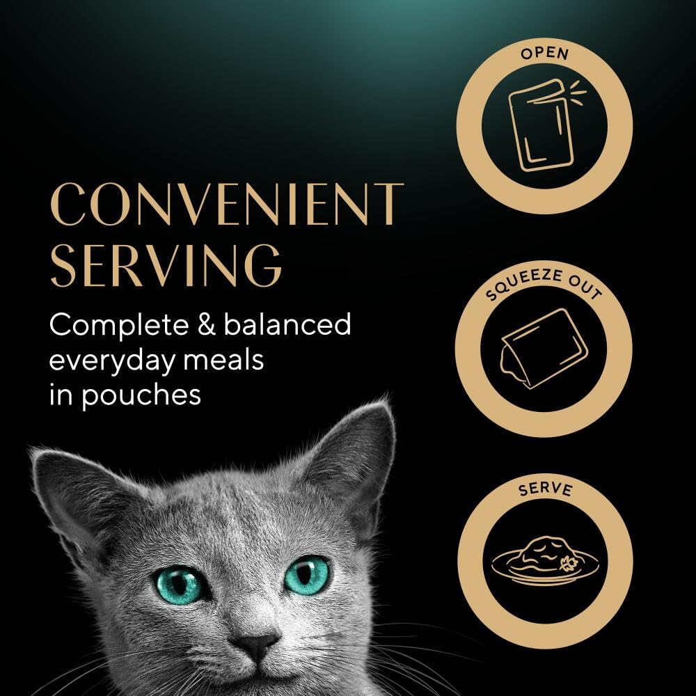 Sheba Cat Wet Food - Fresh and Fine - Cat Pouches Poultry in Gravy - 50 x 50 g Pack