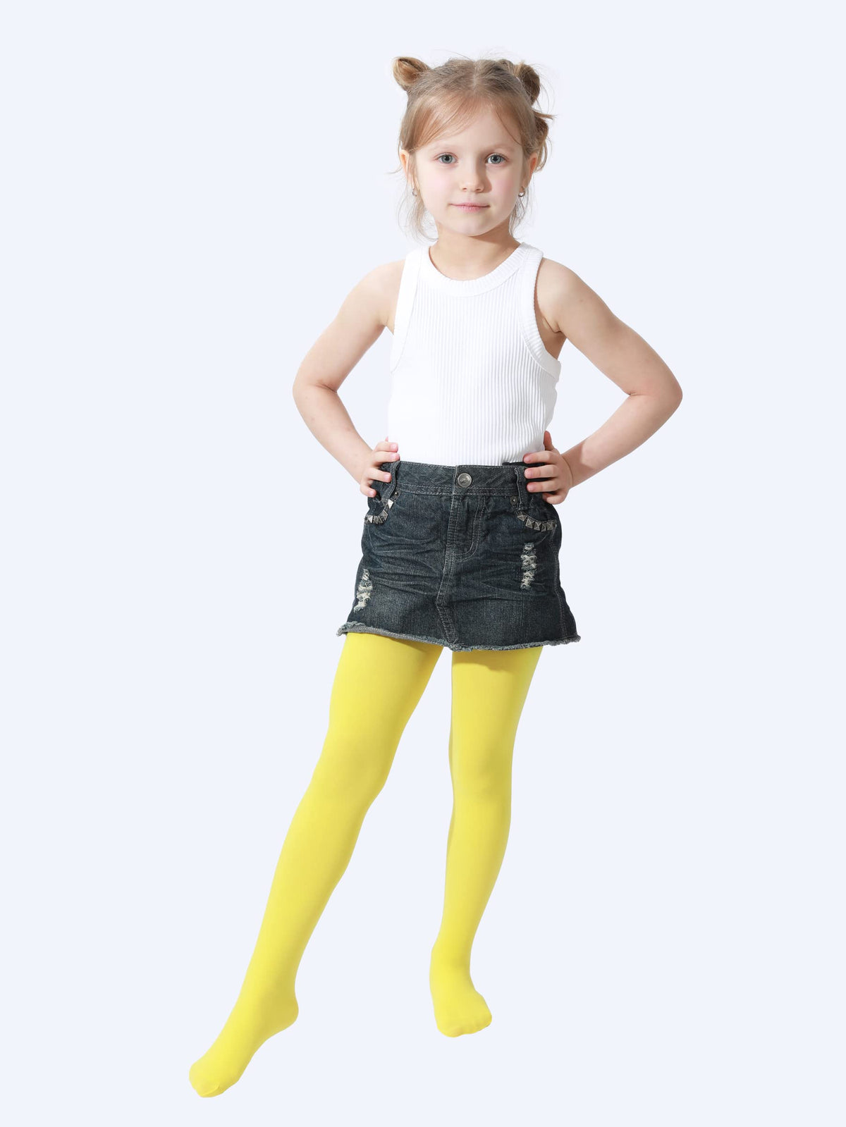 EVERSWE Girls Semi Opaque Tights, 40D Microfiber Tights