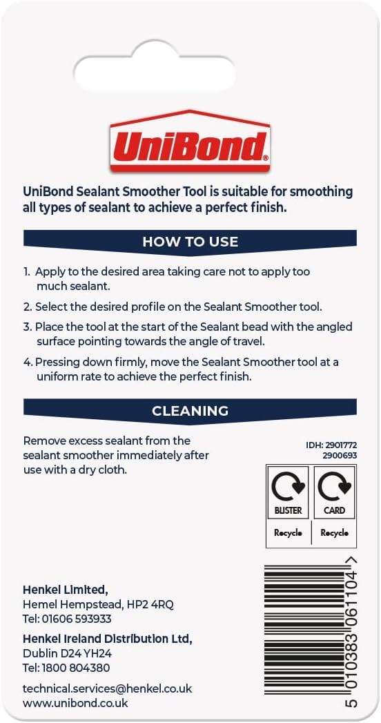 UniBond Sealant Finishing Tool, Silicone Smoother for Wall & Floor