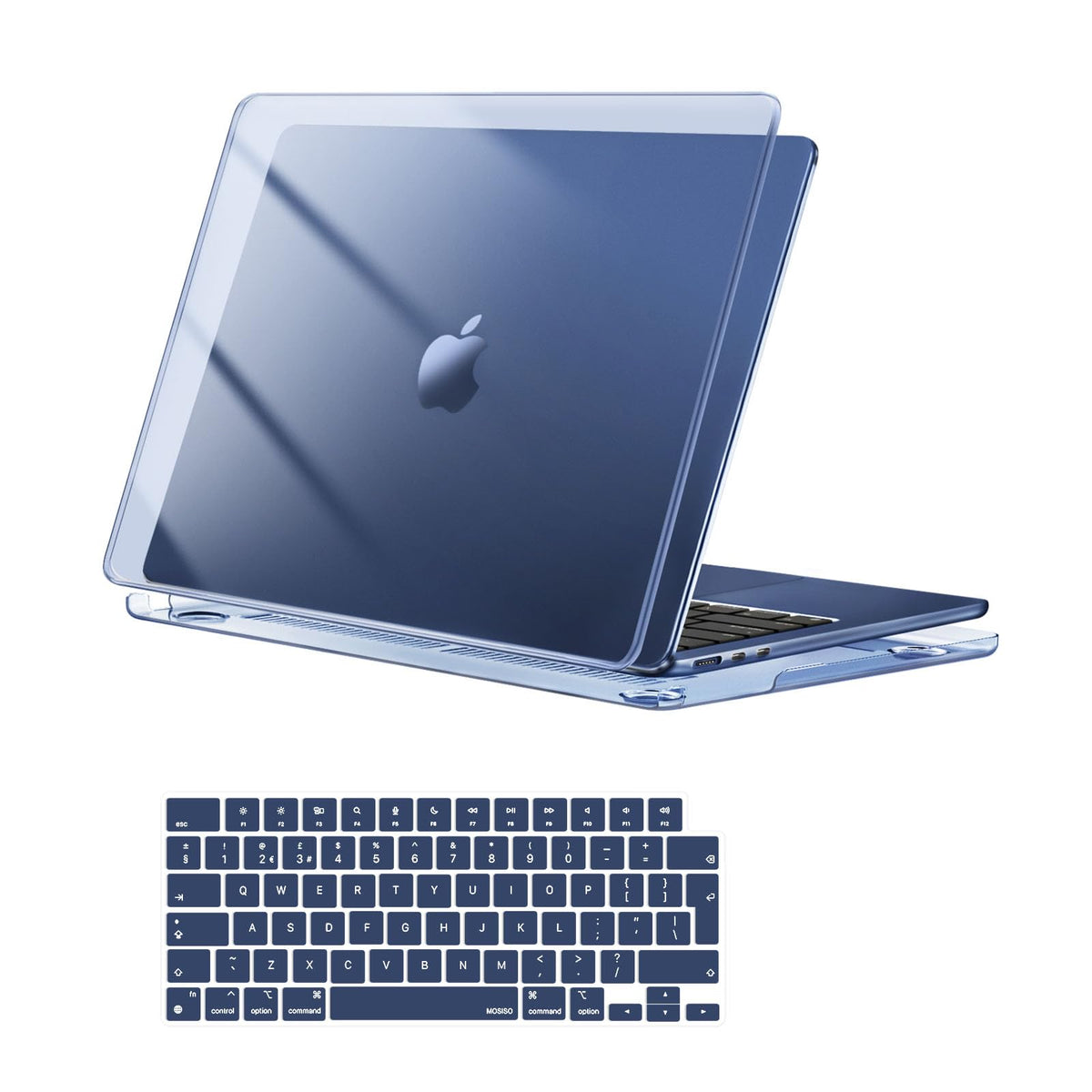 MOSISO Compatible with MacBook Air 13 inch Case M5-M2, Crystal Clear
