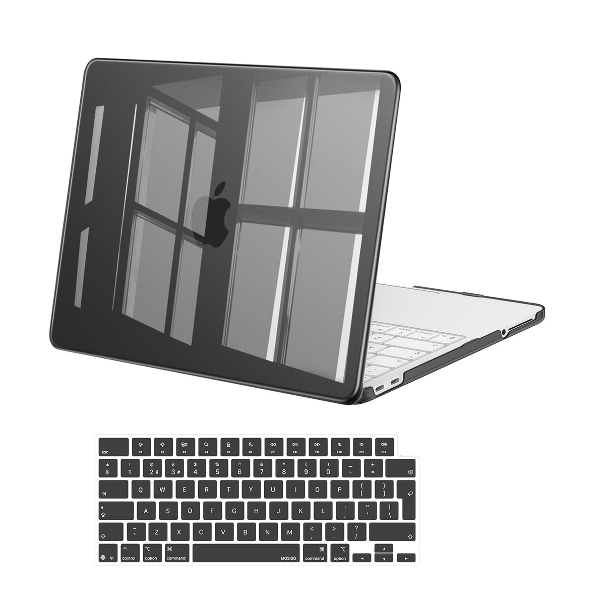 MOSISO Compatible with MacBook Air 13 inch Case M5-M2, Crystal Clear