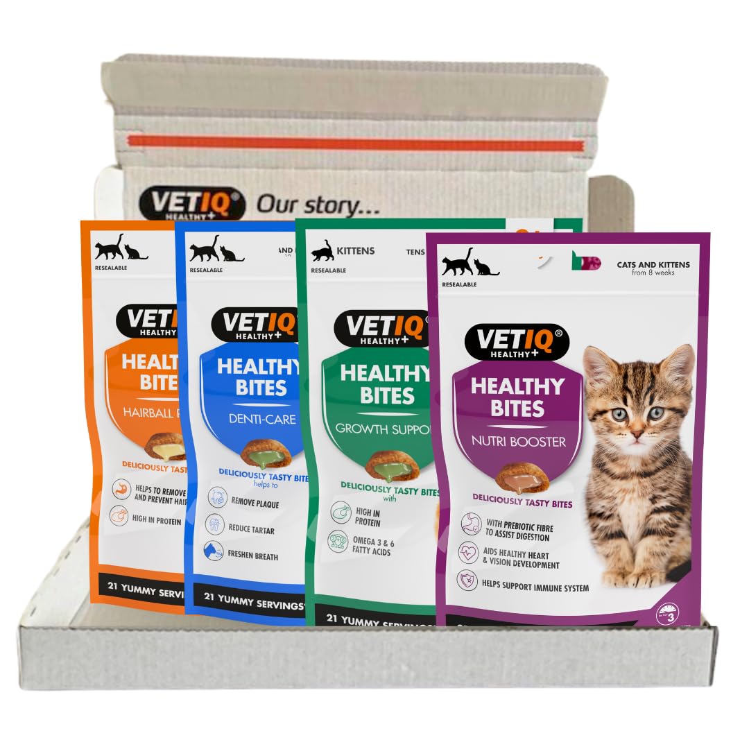 VETIQ Healthy Bites Cat Variety Treats for Cats & Kittens (84 Servings)