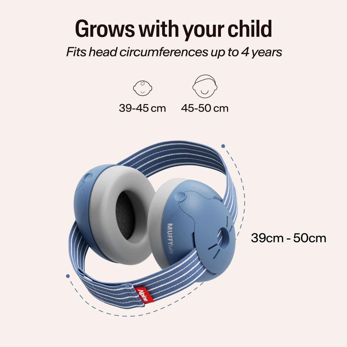 Alpine Muffy Baby Comfort Ear Defenders, Adjustable up to 48 months, Green
