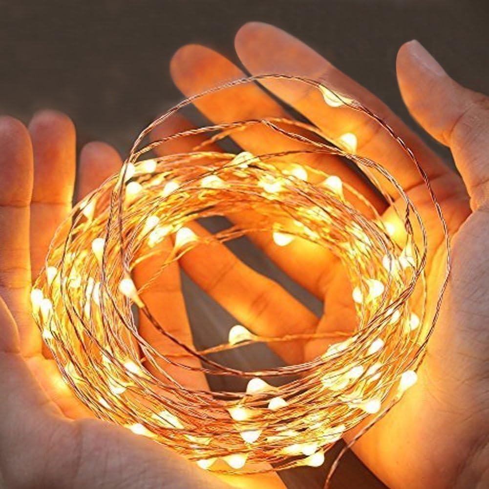 Makion 10M Led Battery Powered Fairy String Lights 100 LEDs for Decoration