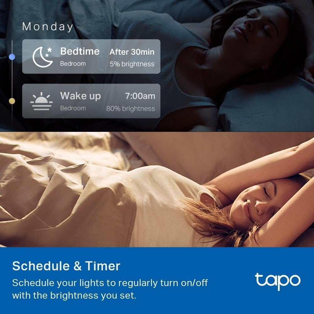 Tapo L530B(2-Pack) B22 Smart Bulb Multicolour Dimmable LED Light Bulb