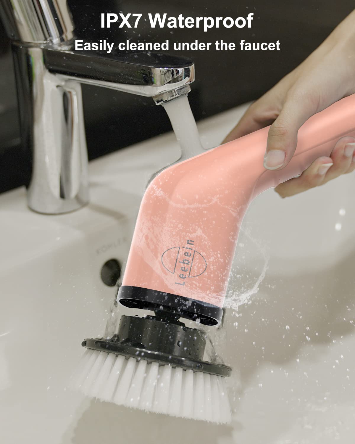 Leebein Electric Spin Scrubber, Cordless Cleaning Brush for Bathroom, Home