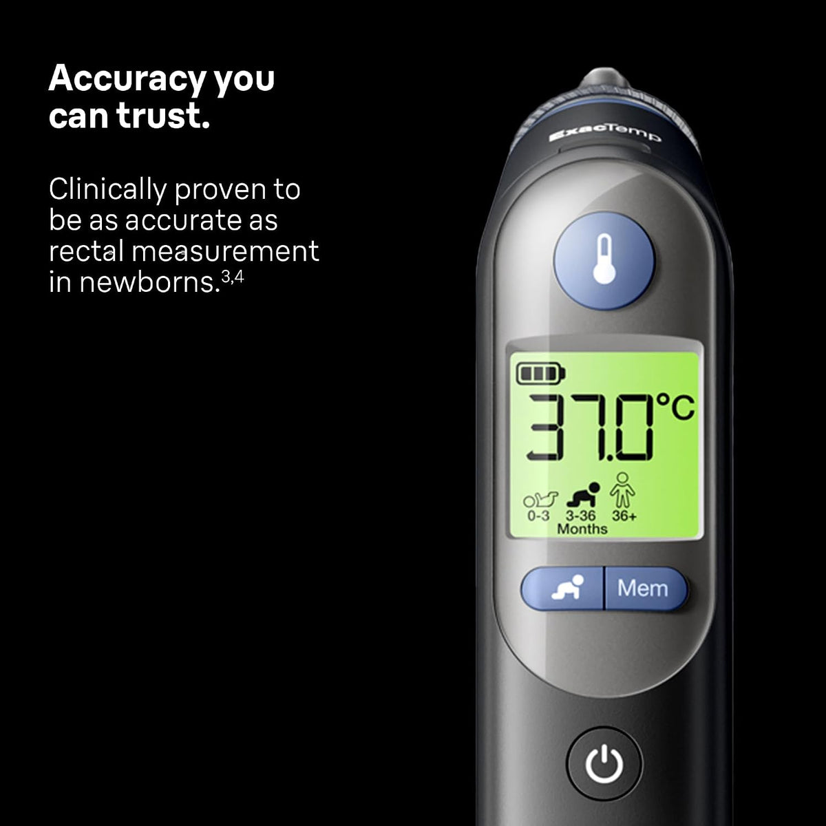 Braun ThermoScan 7 Ear thermometer | Age Precision Technology | Black