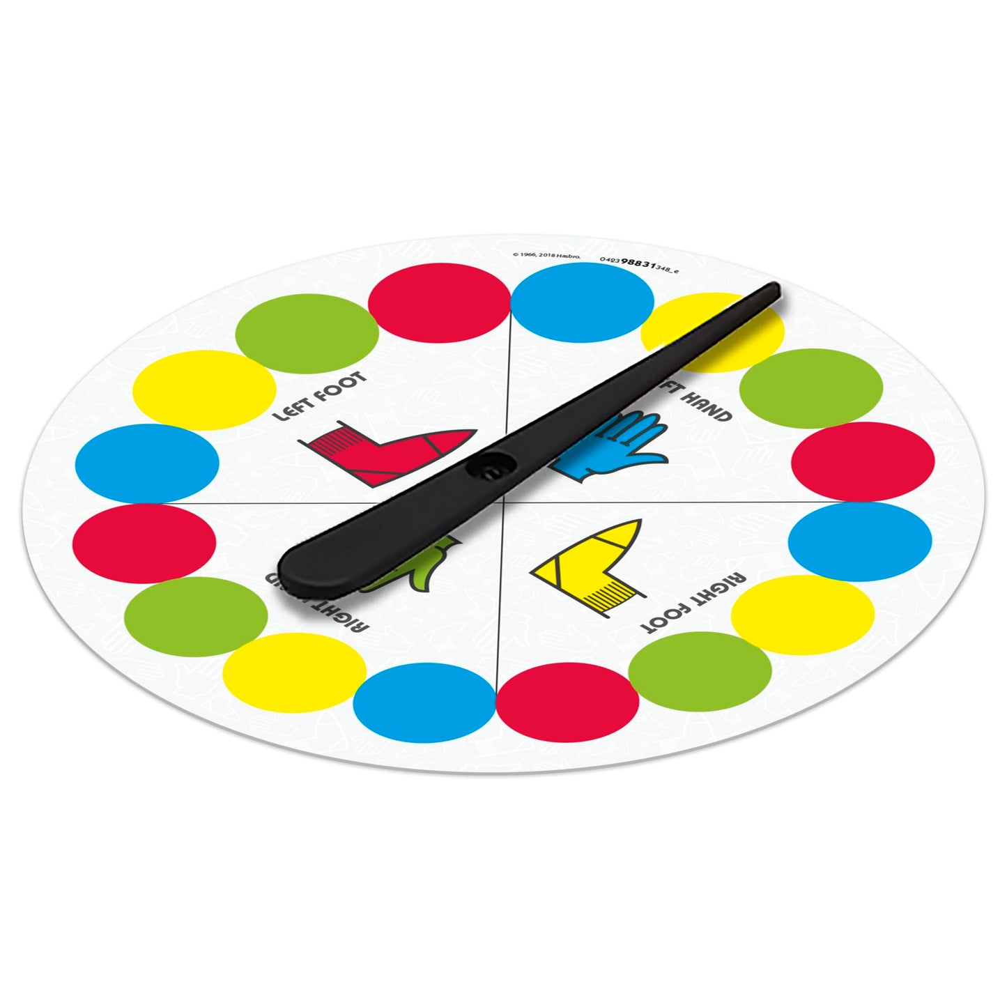 Hasbro Gaming Twister Game, Family and Kids Party Game, Twister Board Game Ages 6 and Up, Indoor and Outdoor Classic Game - English Version
